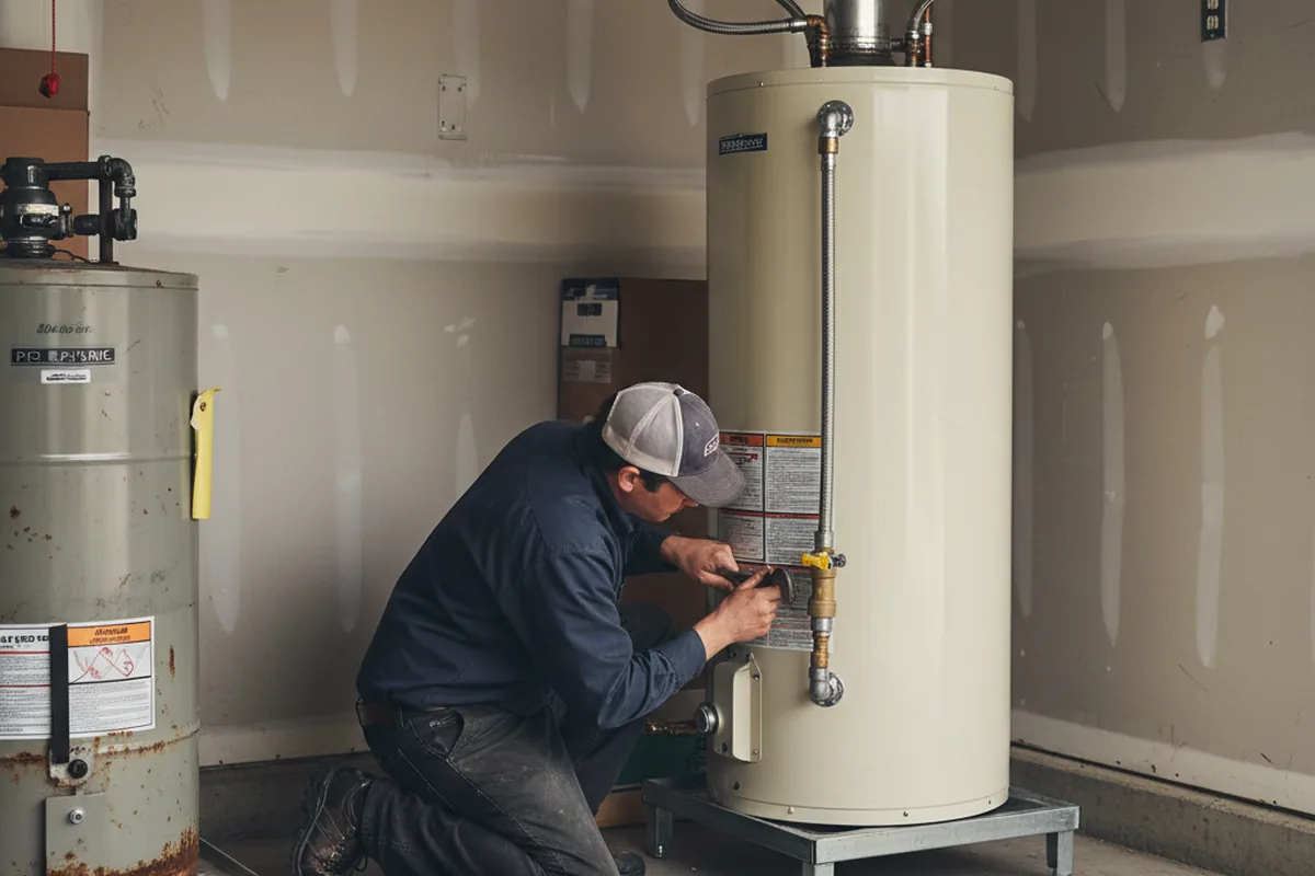 Water heater and shutoff valve replacement in Leesburg